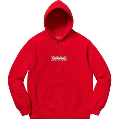 Supreme Bandana Box Logo Hooded Sweatshirt (Red) - After Burn